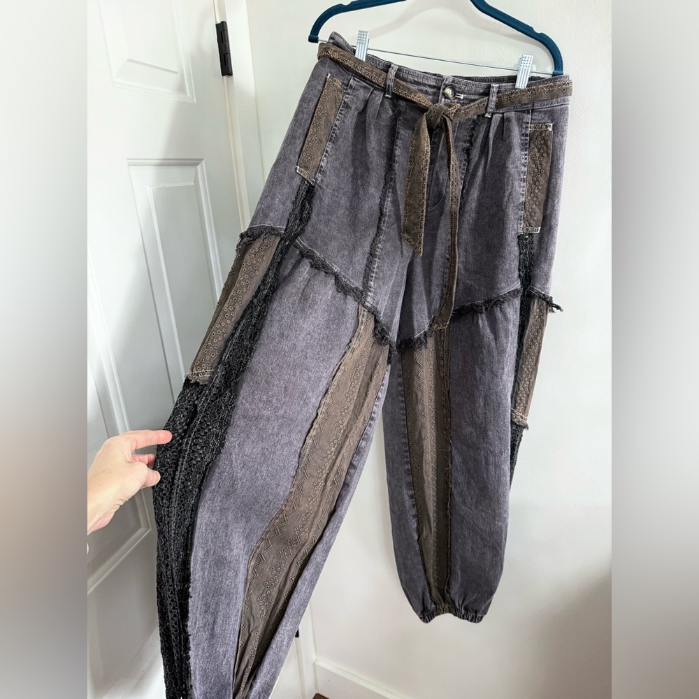 Oli & Hali Women's Patchwork Pants - Picture 3 of 6